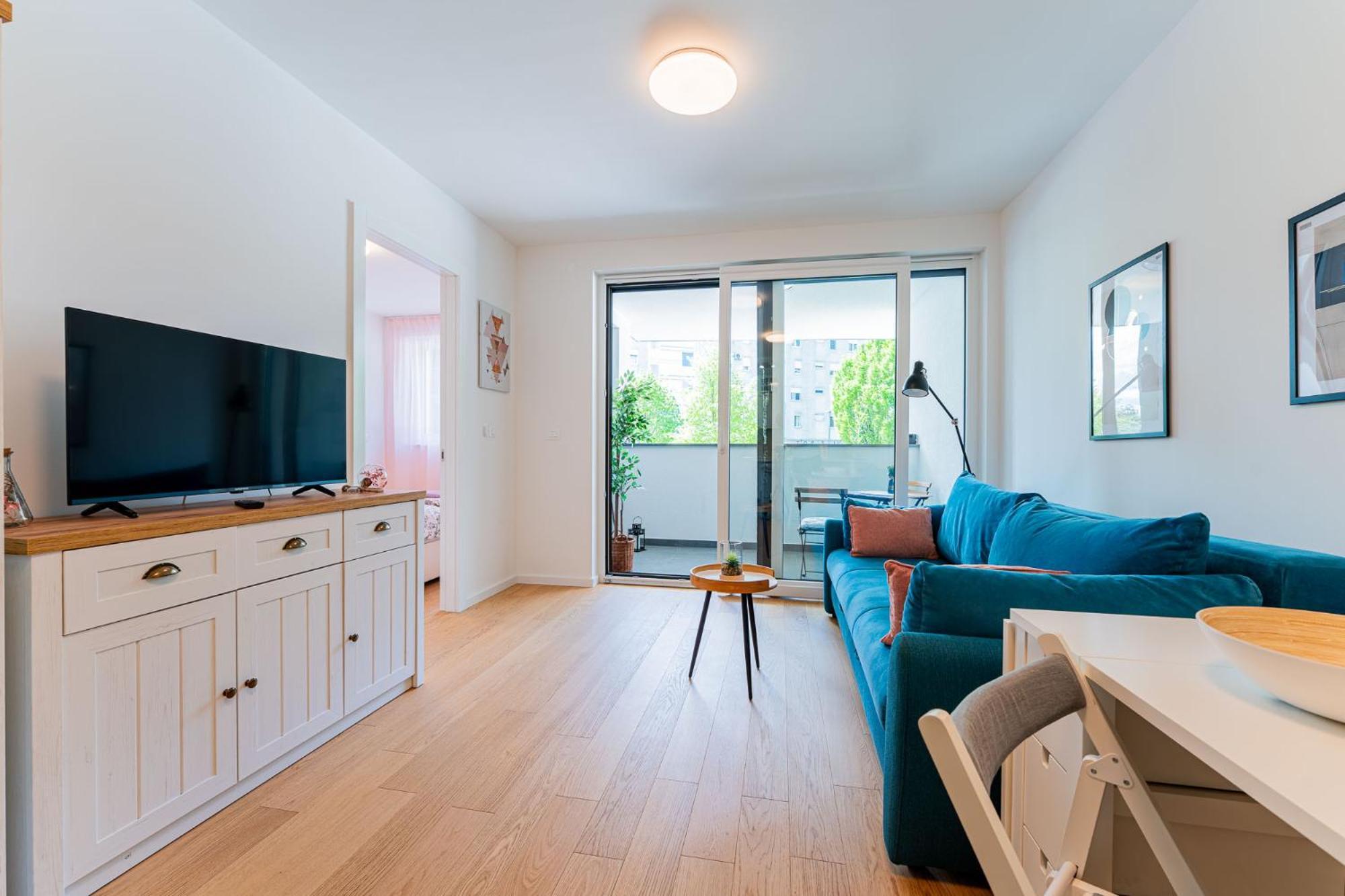 Apartman Flex Selfcheckins 149 - - Bedroom - Garage - Loggia Zagreb